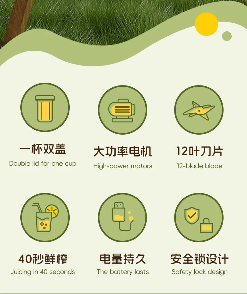 BlendMate Pro 12-Blade Portable Blender